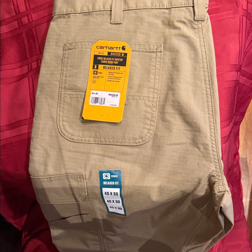 Carhartt Men's Cargo Pants in Khaki Tan